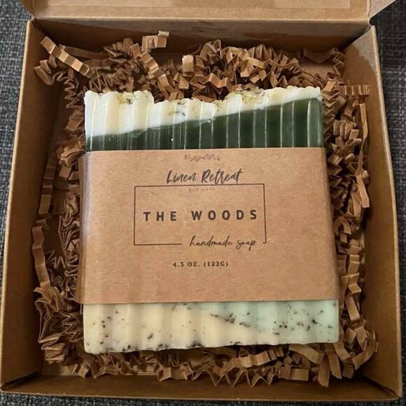 Set of 3 pieces of moisturizing soap "The Woods" weight 14 oz - Picture 3 of 4